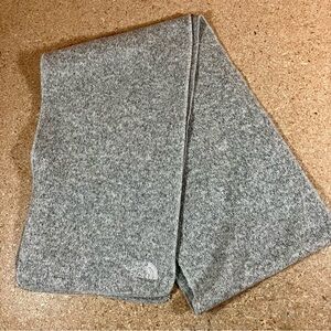 The North Face Scarf Unisex Grey Soft Fleece/Knit Winter Neck Warmer Ski Logo